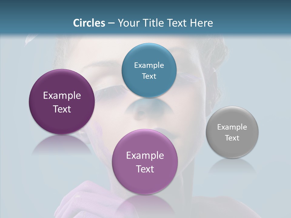 Eyes Chaplet Beauty PowerPoint Template