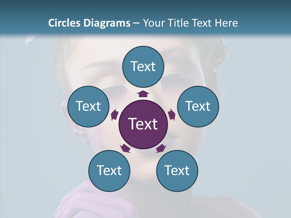 Eyes Chaplet Beauty PowerPoint Template