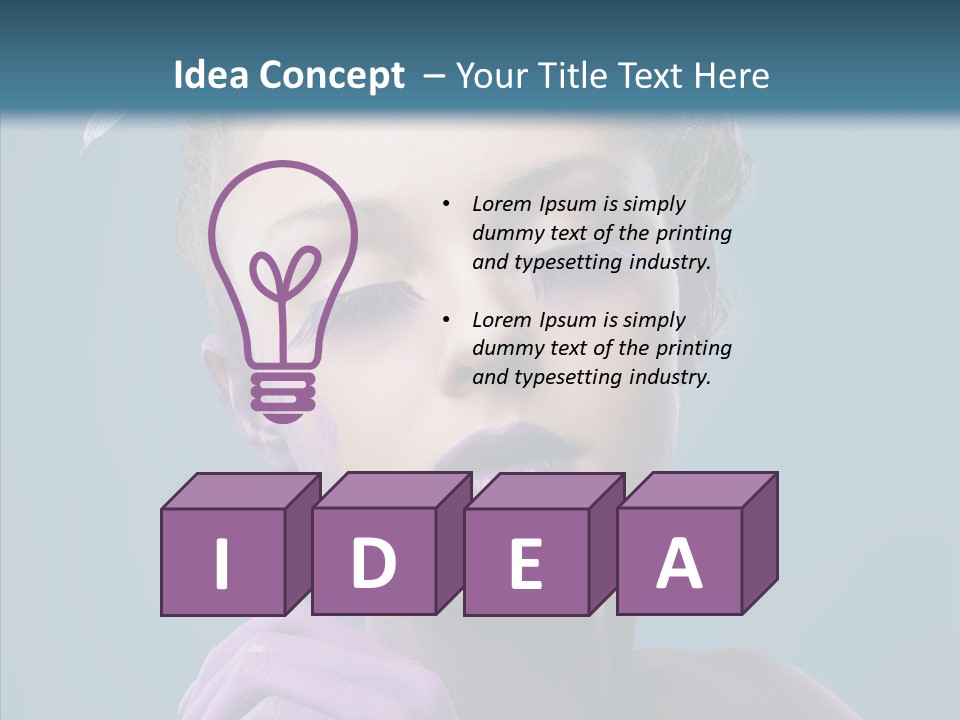 Eyes Chaplet Beauty PowerPoint Template