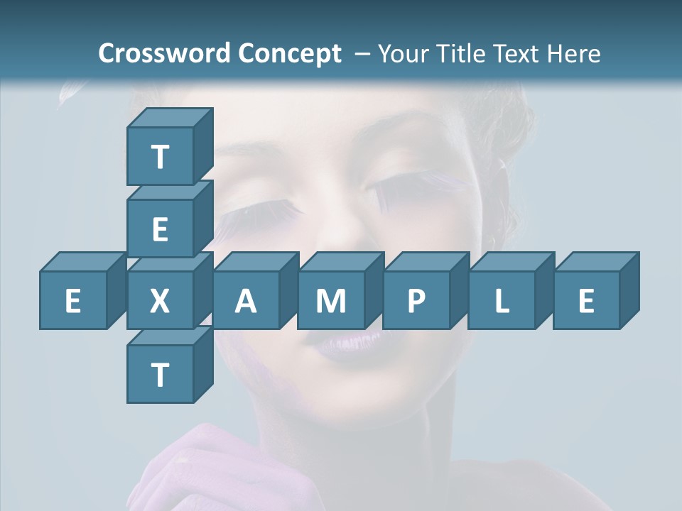 Eyes Chaplet Beauty PowerPoint Template