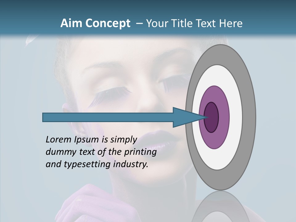 Eyes Chaplet Beauty PowerPoint Template