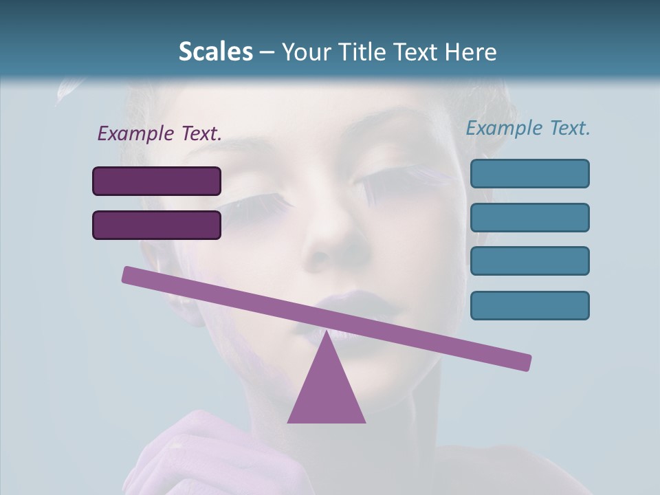 Eyes Chaplet Beauty PowerPoint Template