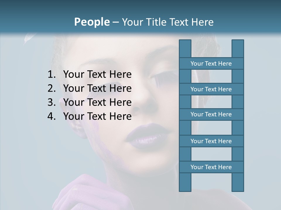 Eyes Chaplet Beauty PowerPoint Template