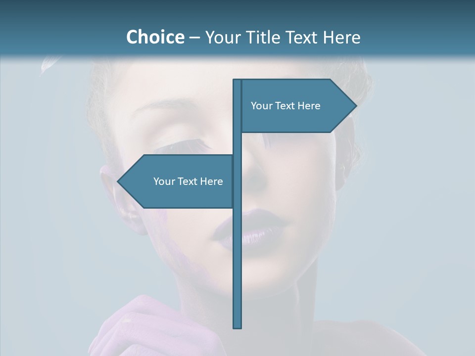 Eyes Chaplet Beauty PowerPoint Template