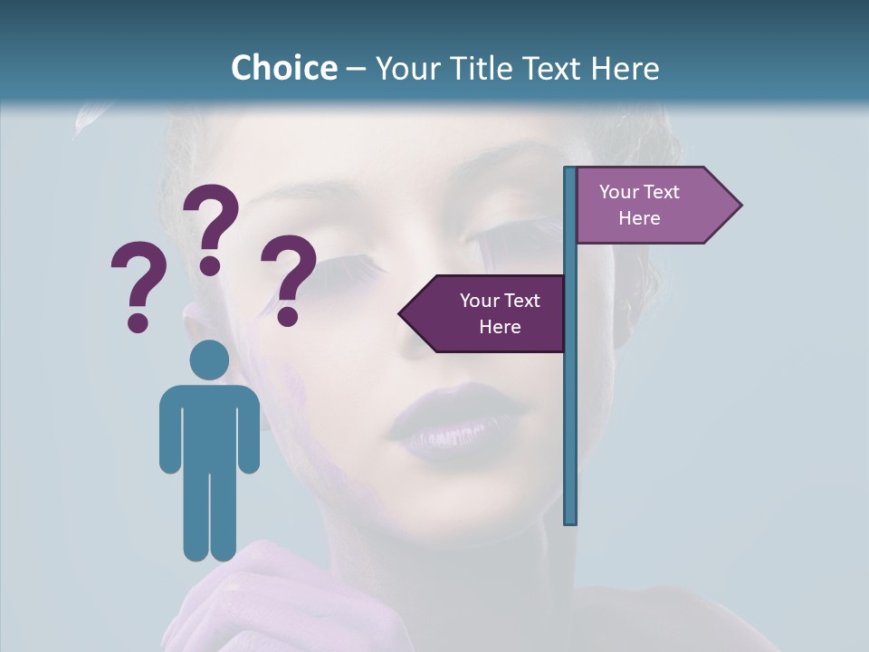 Eyes Chaplet Beauty PowerPoint Template