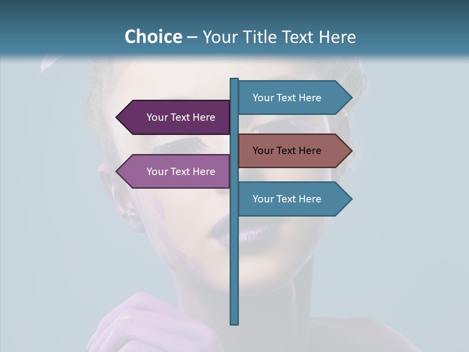 Eyes Chaplet Beauty PowerPoint Template