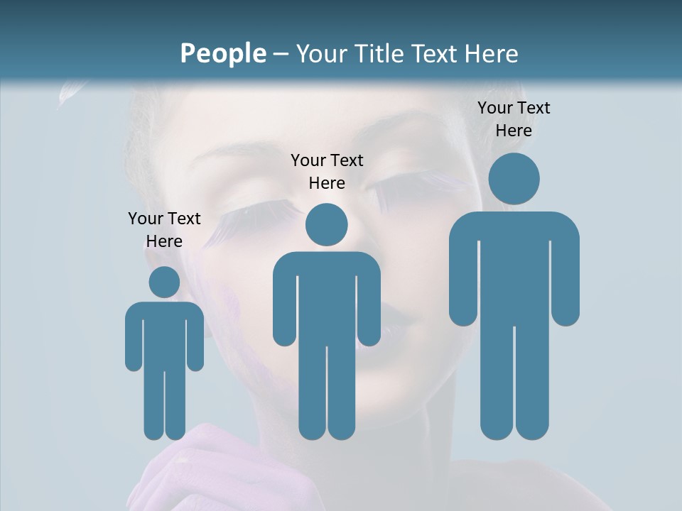 Eyes Chaplet Beauty PowerPoint Template