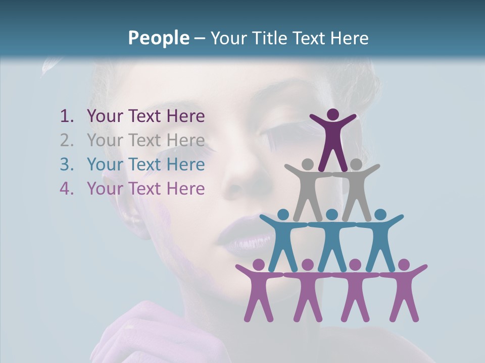 Eyes Chaplet Beauty PowerPoint Template