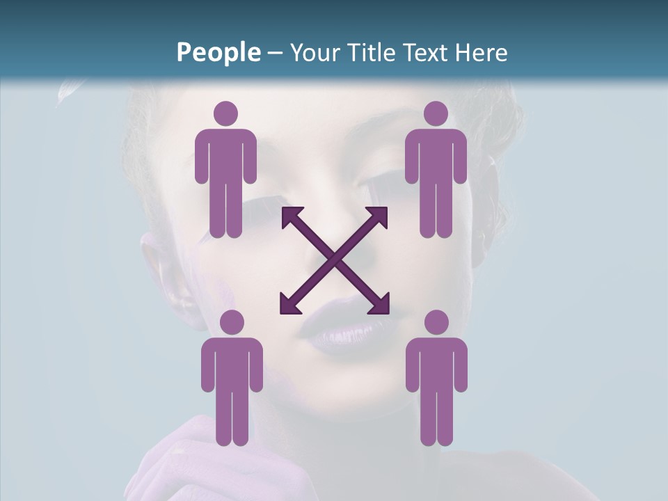 Eyes Chaplet Beauty PowerPoint Template