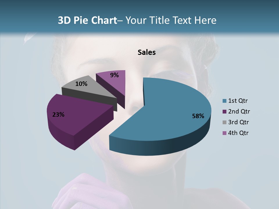 Eyes Chaplet Beauty PowerPoint Template