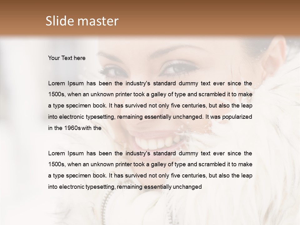 Xmas Smile Fashion PowerPoint Template