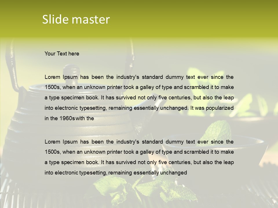 Brewed Sweet Brown PowerPoint Template