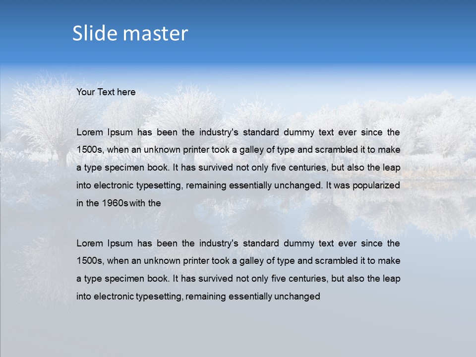 Frost Sky Clear PowerPoint Template