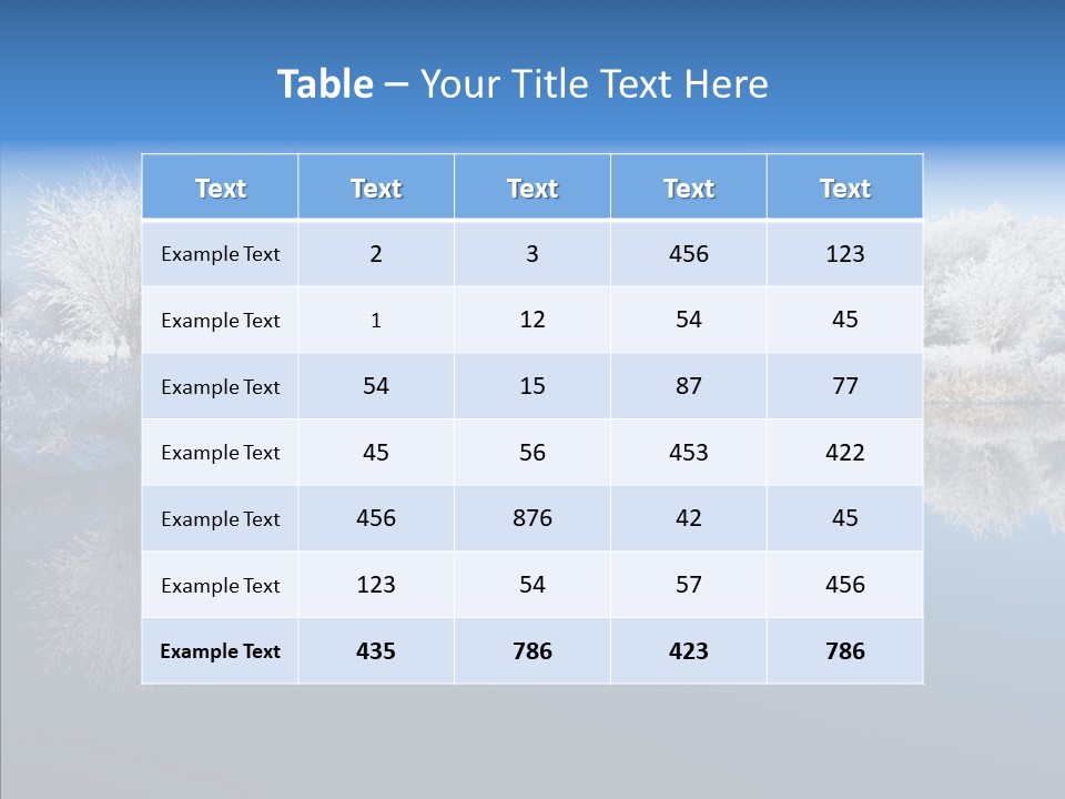 Frost Sky Clear PowerPoint Template