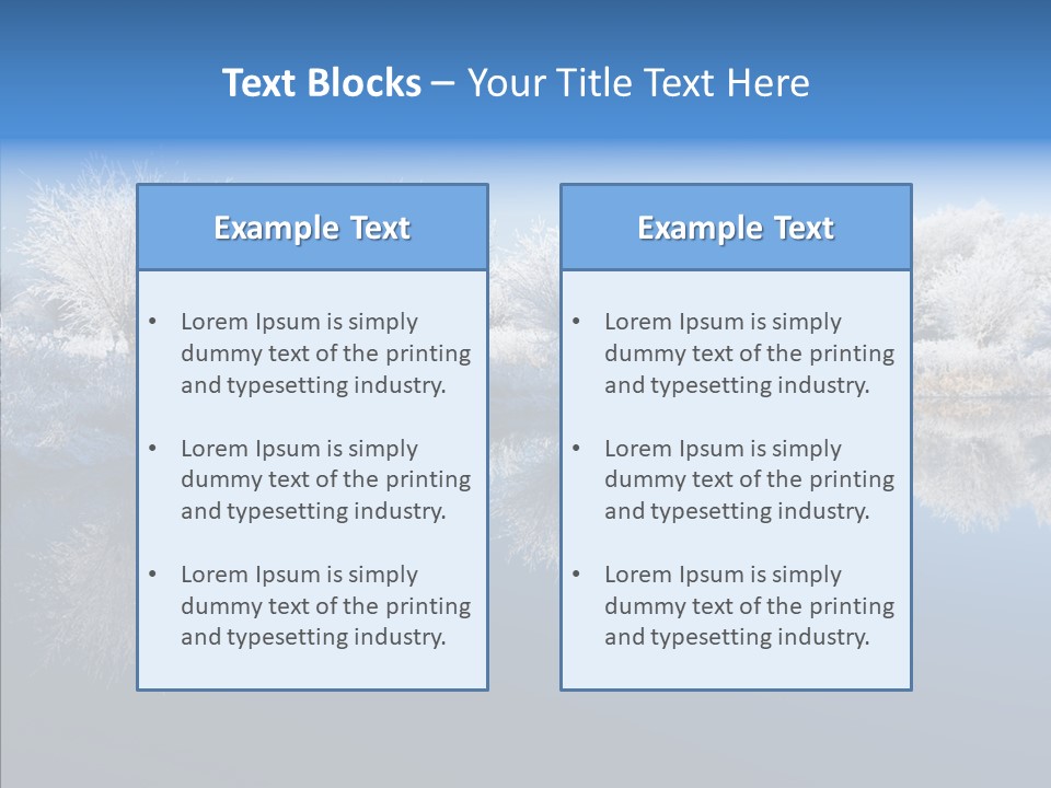 Frost Sky Clear PowerPoint Template