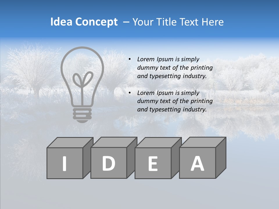 Frost Sky Clear PowerPoint Template