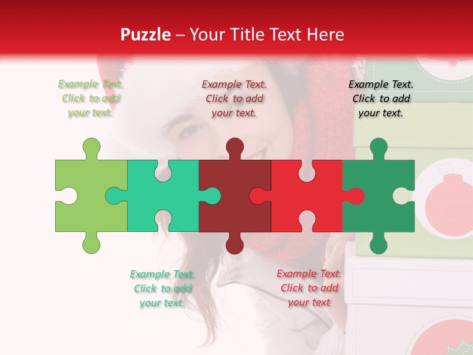 Tree Christmas Claus PowerPoint Template