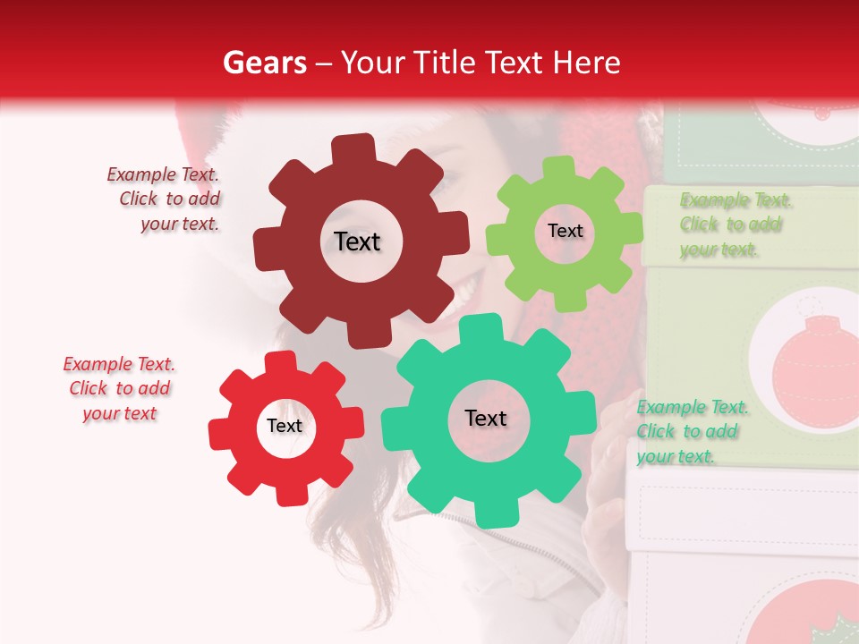 Tree Christmas Claus PowerPoint Template