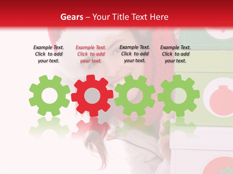 Tree Christmas Claus PowerPoint Template