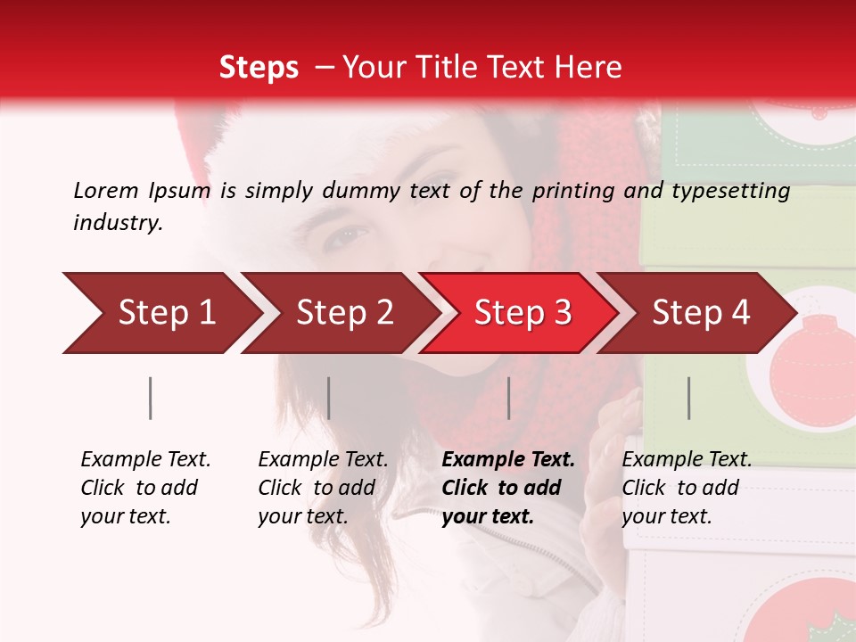 Tree Christmas Claus PowerPoint Template
