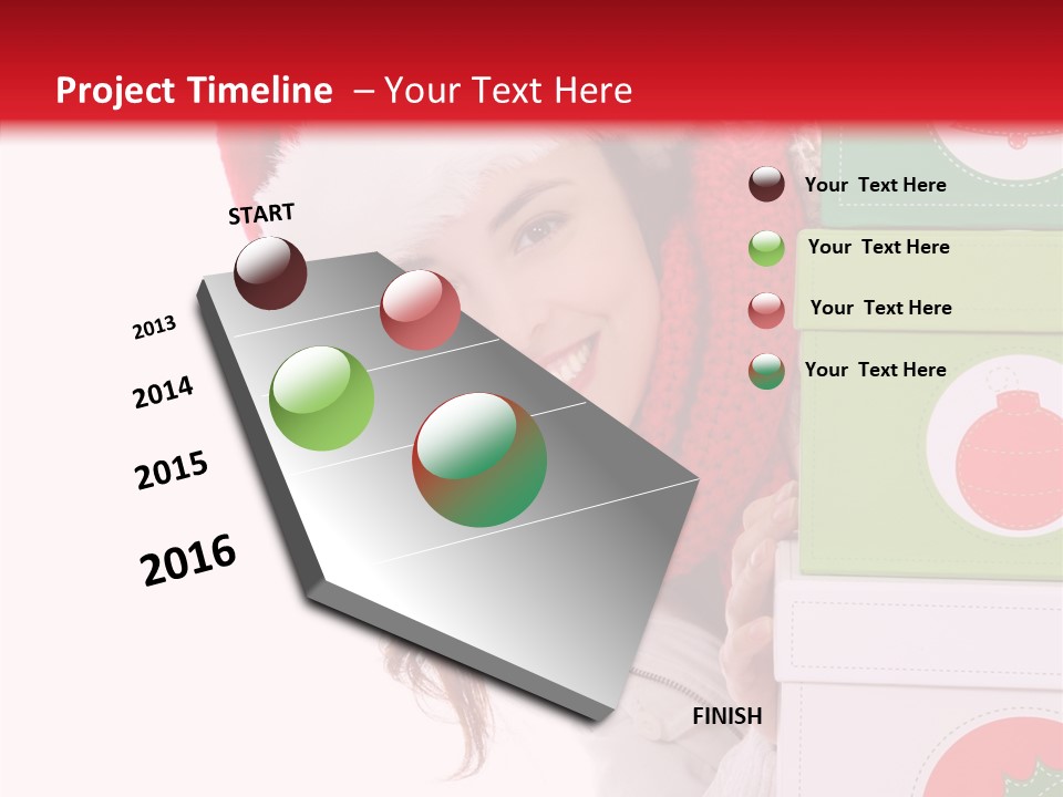 Tree Christmas Claus PowerPoint Template