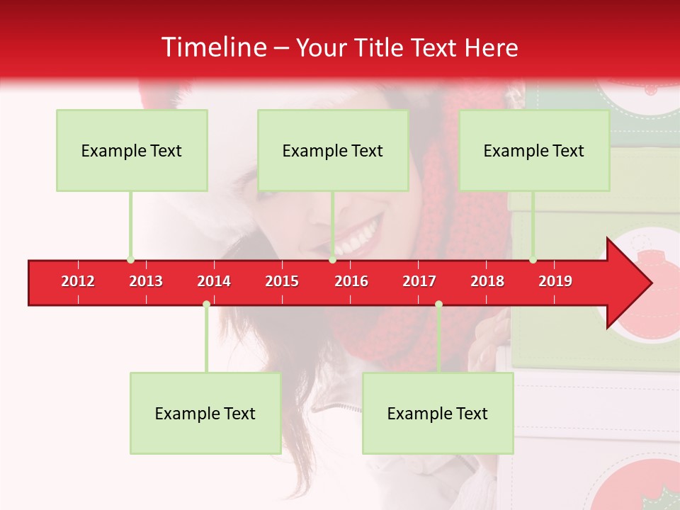 Tree Christmas Claus PowerPoint Template