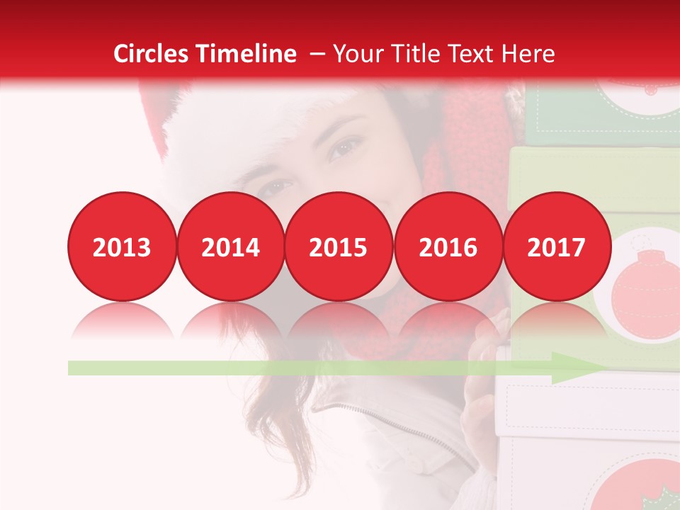 Tree Christmas Claus PowerPoint Template