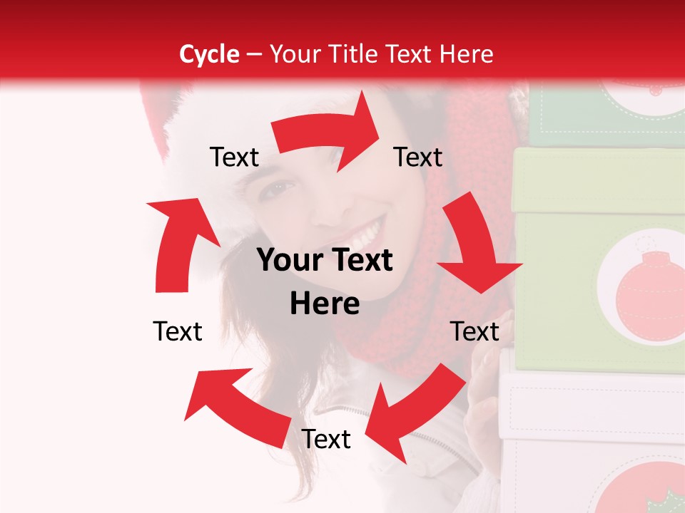 Tree Christmas Claus PowerPoint Template