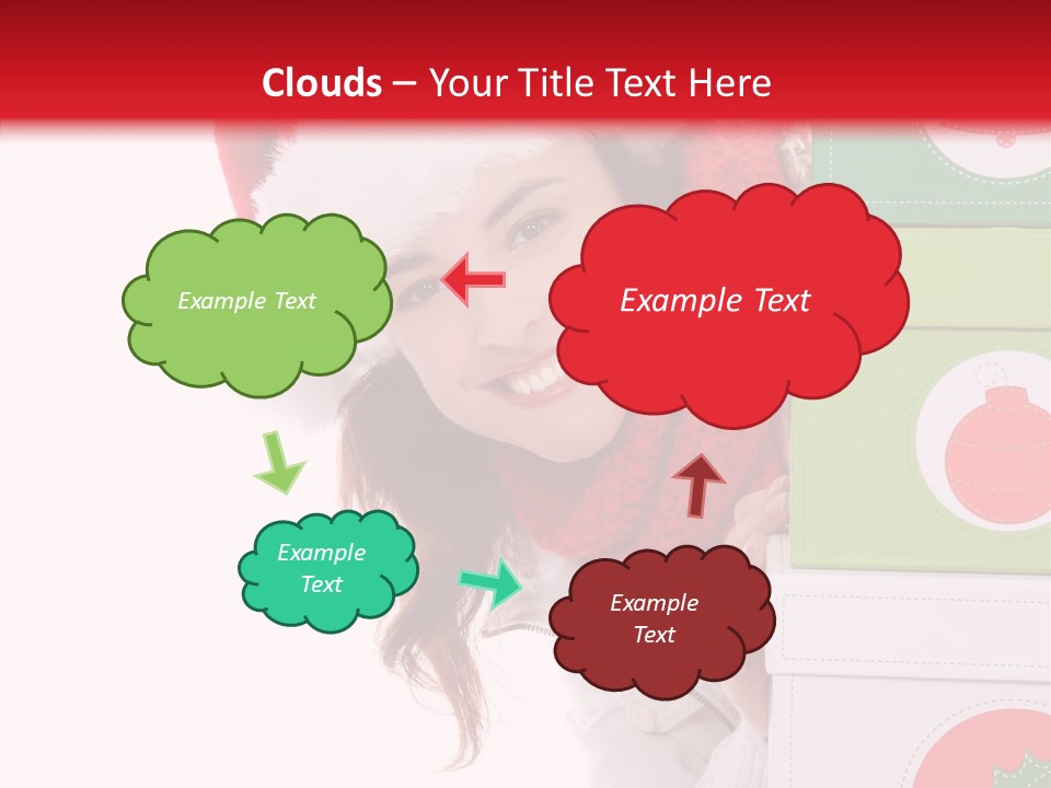 Tree Christmas Claus PowerPoint Template
