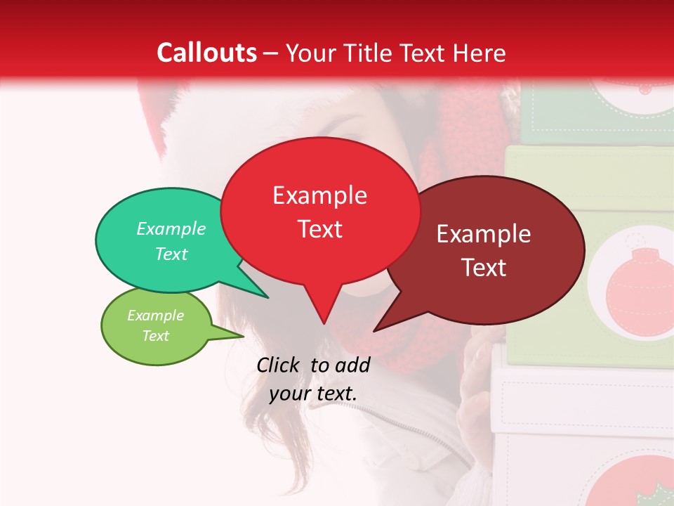Tree Christmas Claus PowerPoint Template