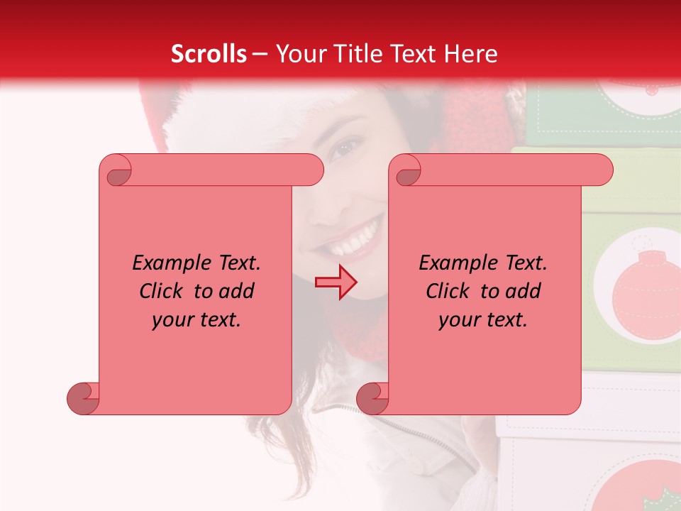 Tree Christmas Claus PowerPoint Template