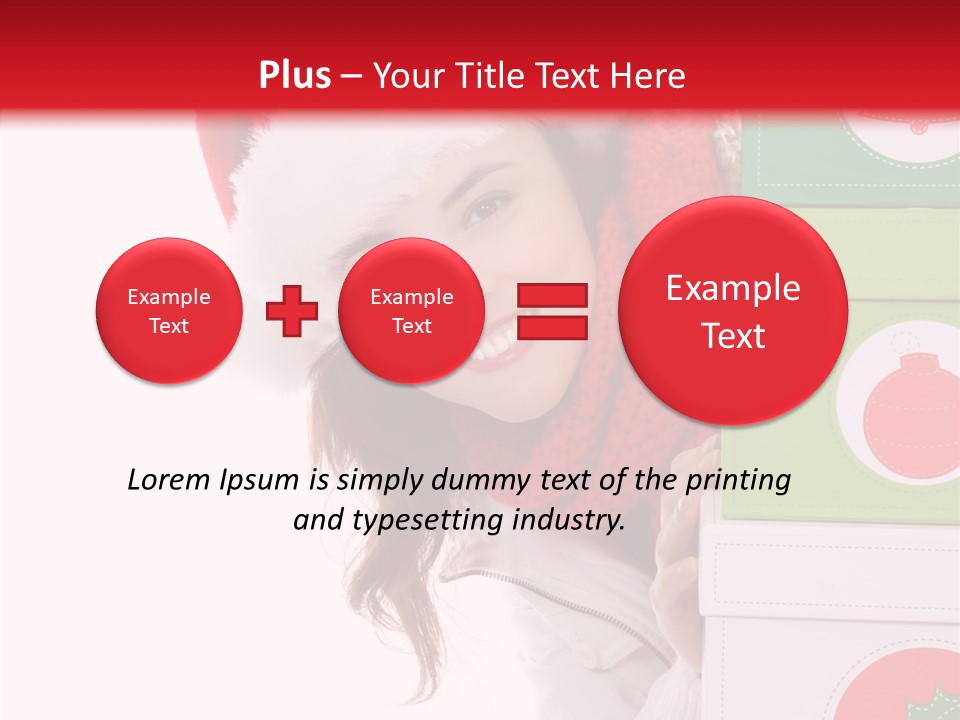 Tree Christmas Claus PowerPoint Template