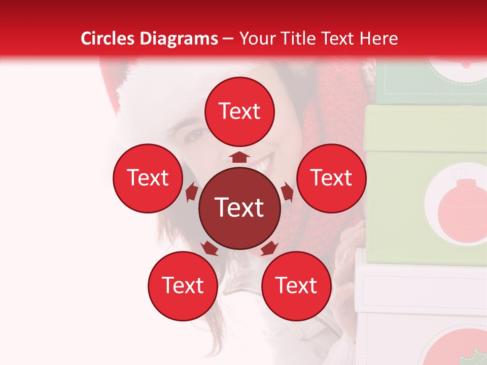 Tree Christmas Claus PowerPoint Template