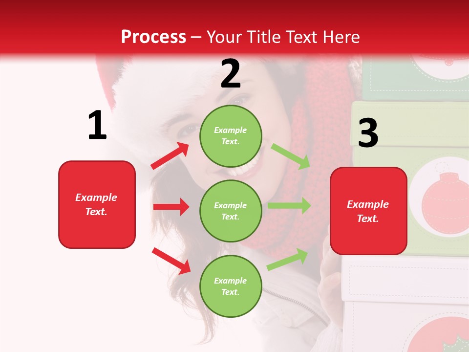 Tree Christmas Claus PowerPoint Template