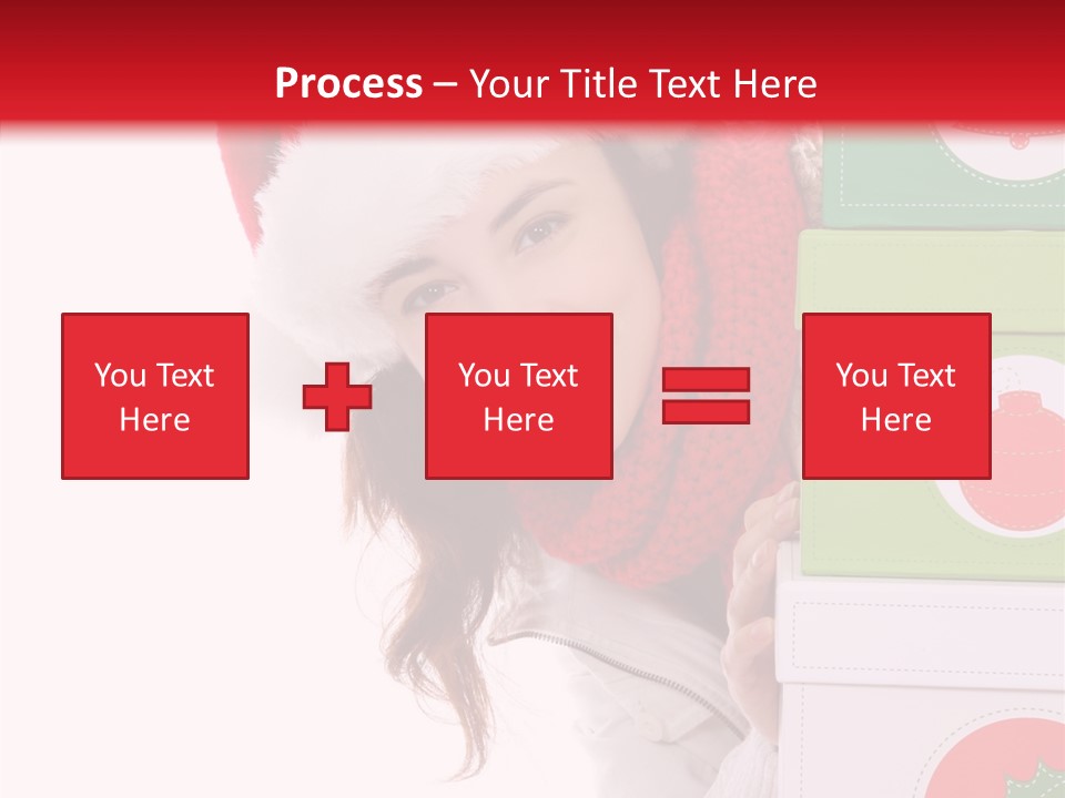 Tree Christmas Claus PowerPoint Template