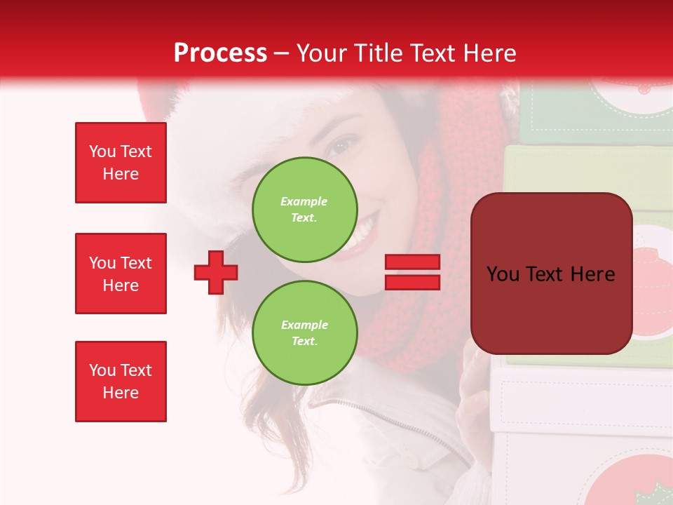 Tree Christmas Claus PowerPoint Template