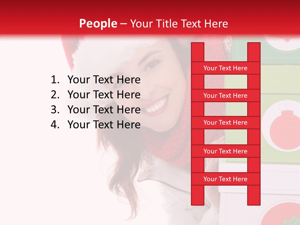 Tree Christmas Claus PowerPoint Template