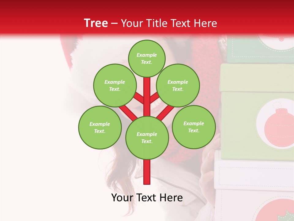 Tree Christmas Claus PowerPoint Template