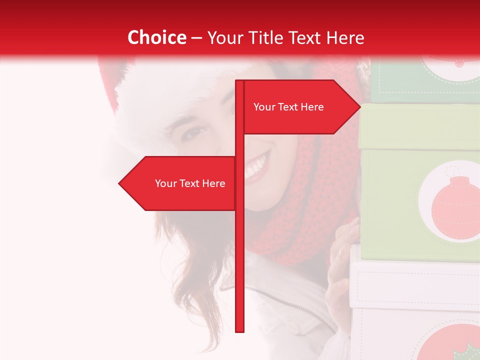 Tree Christmas Claus PowerPoint Template