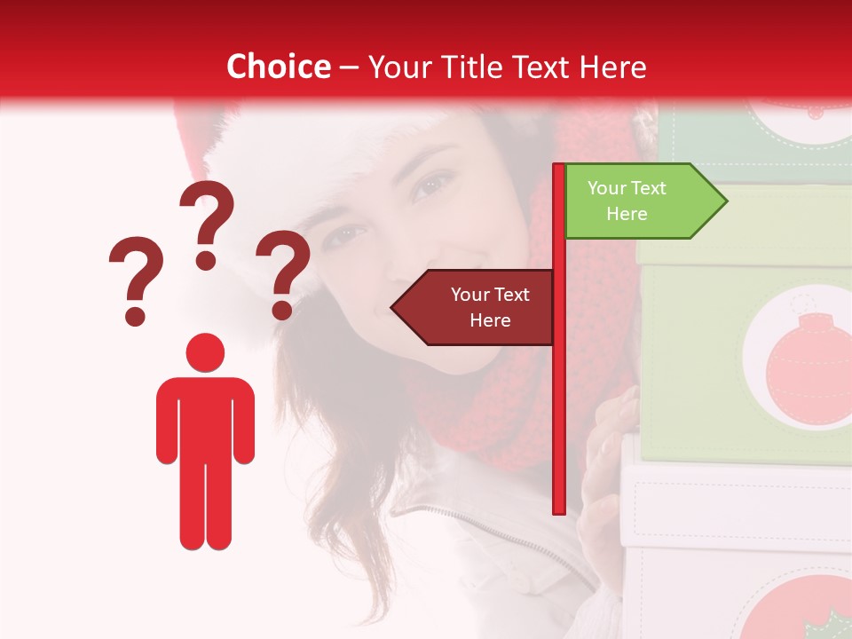 Tree Christmas Claus PowerPoint Template