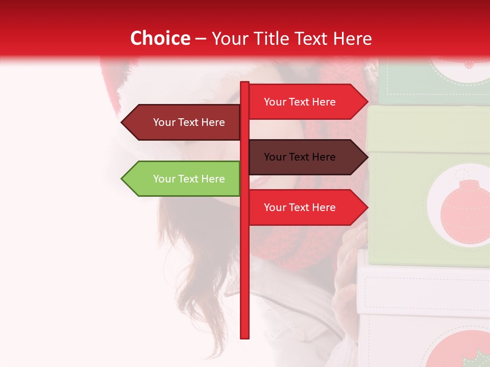 Tree Christmas Claus PowerPoint Template