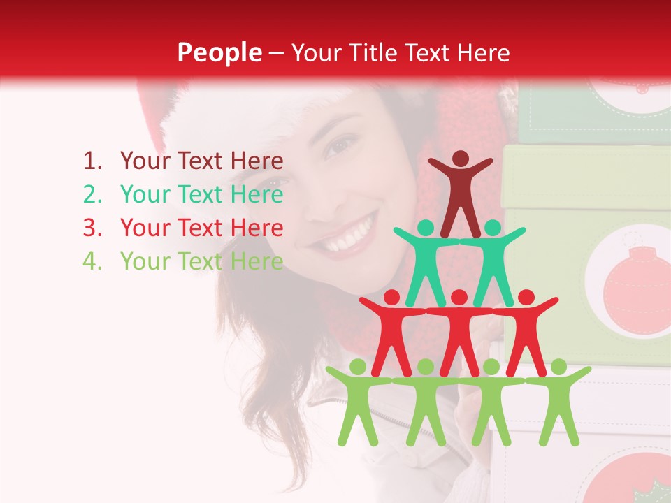 Tree Christmas Claus PowerPoint Template