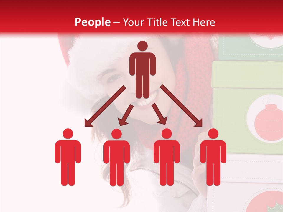 Tree Christmas Claus PowerPoint Template