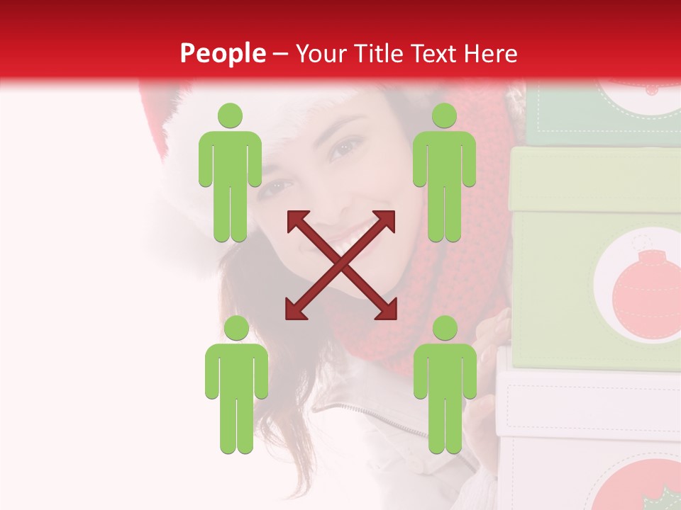 Tree Christmas Claus PowerPoint Template