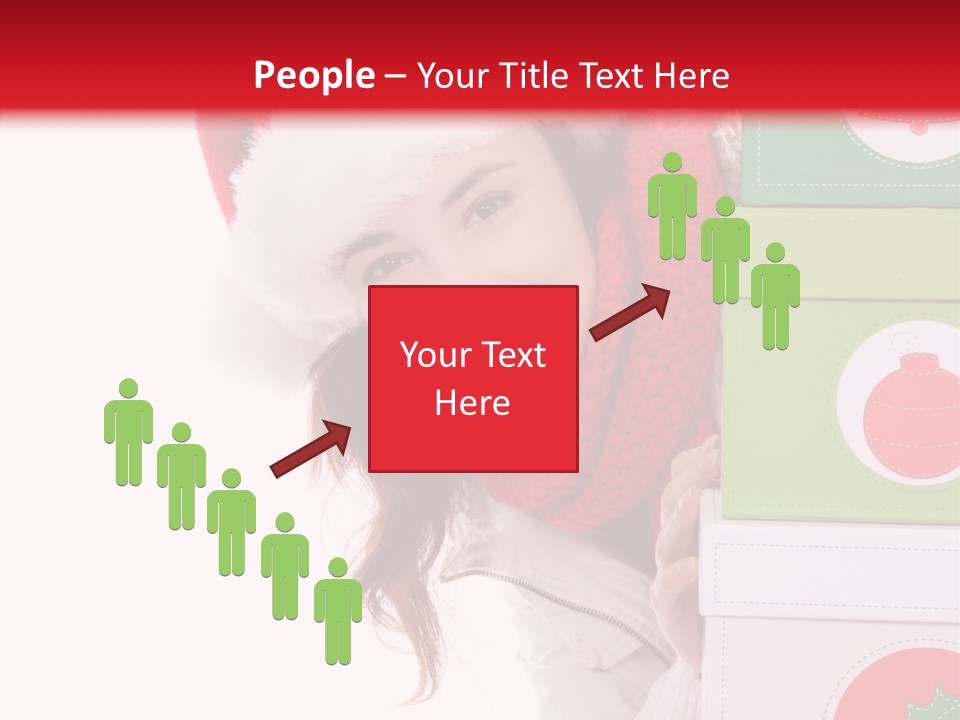 Tree Christmas Claus PowerPoint Template