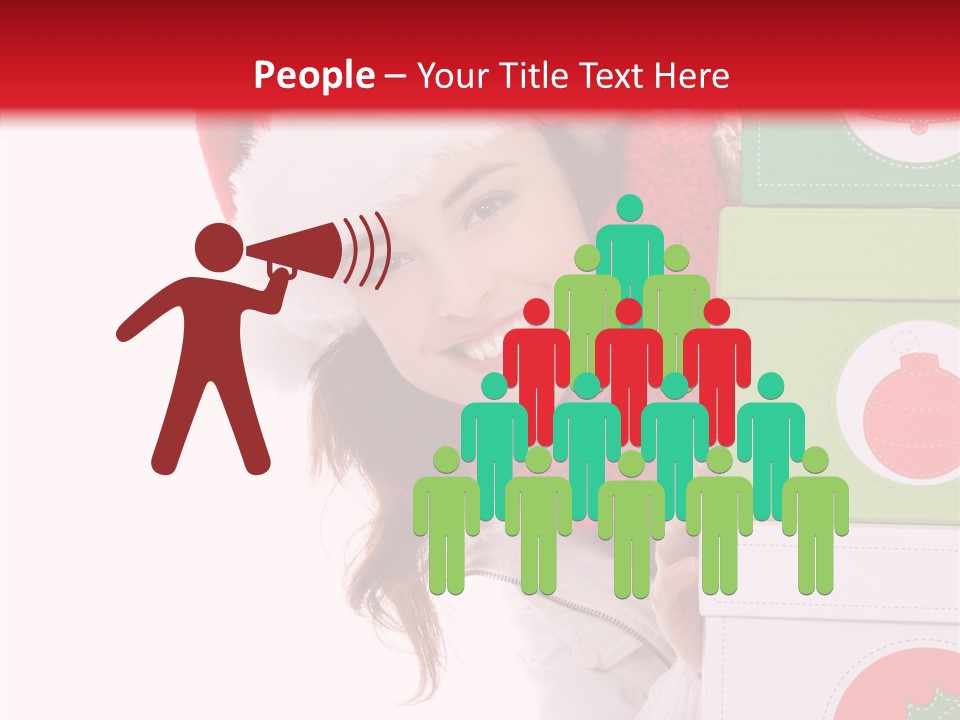 Tree Christmas Claus PowerPoint Template