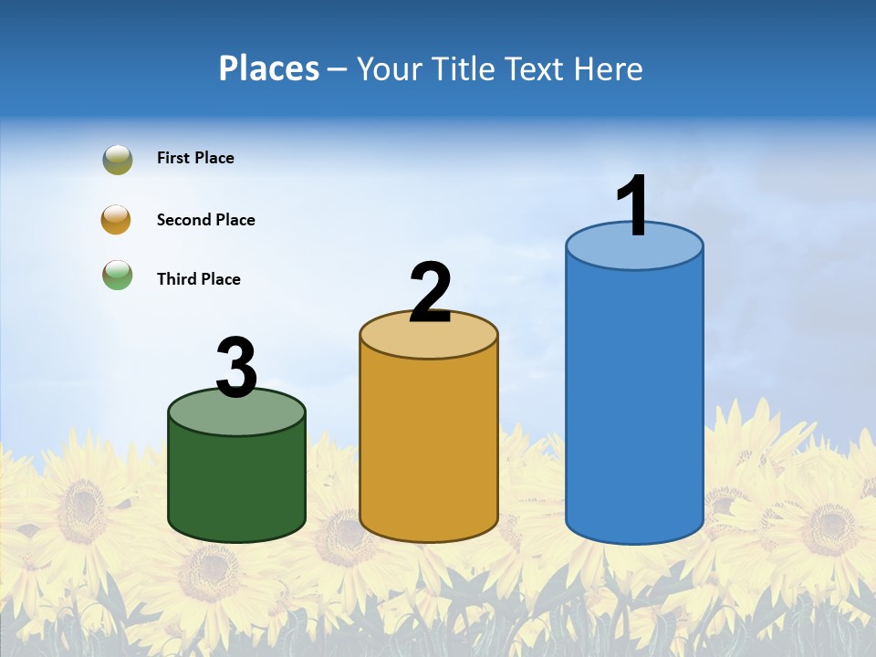 Sky Clear Flower PowerPoint Template