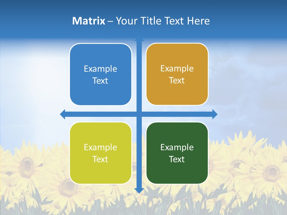 Sky Clear Flower PowerPoint Template