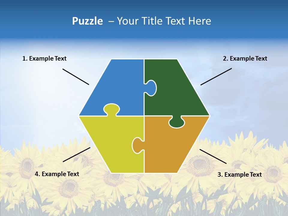 Sky Clear Flower PowerPoint Template