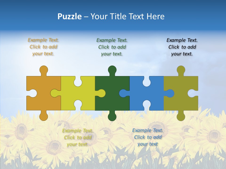 Sky Clear Flower PowerPoint Template